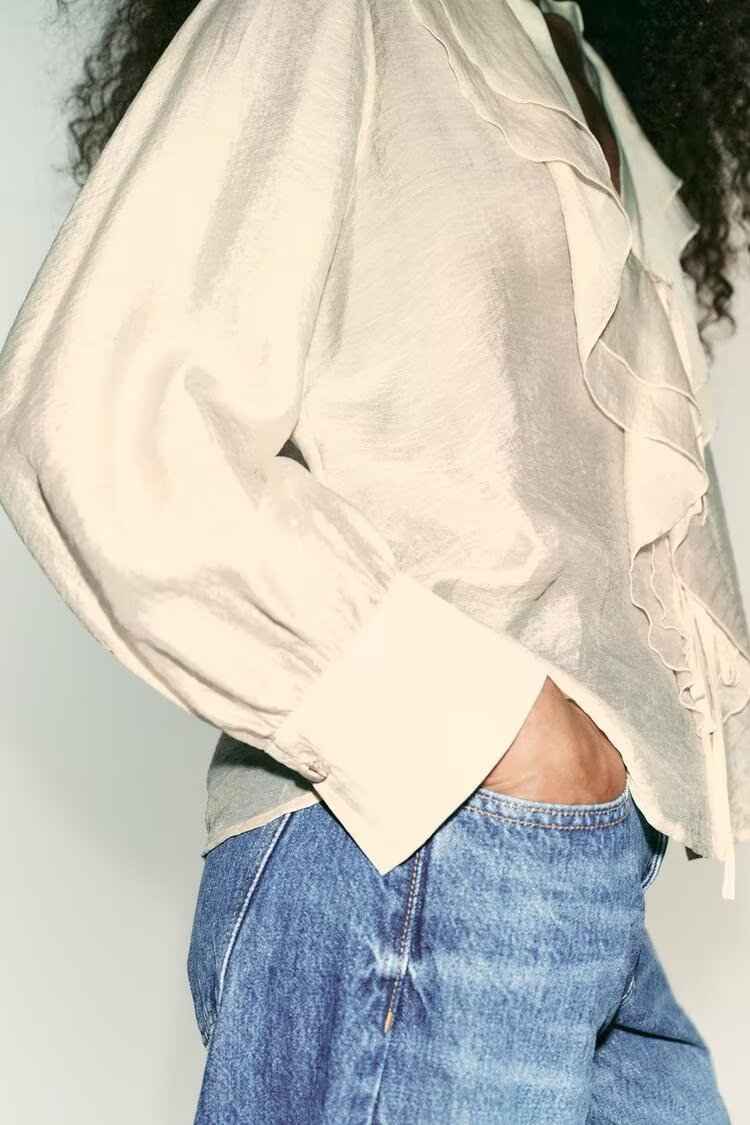 Women's Blouse Ruffled Loose Comfortable