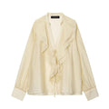 Women's Blouse Ruffled Loose Comfortable