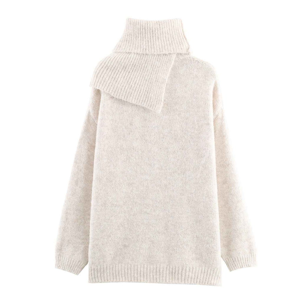 Pullover Knit Long Sleeve Loose Sweater