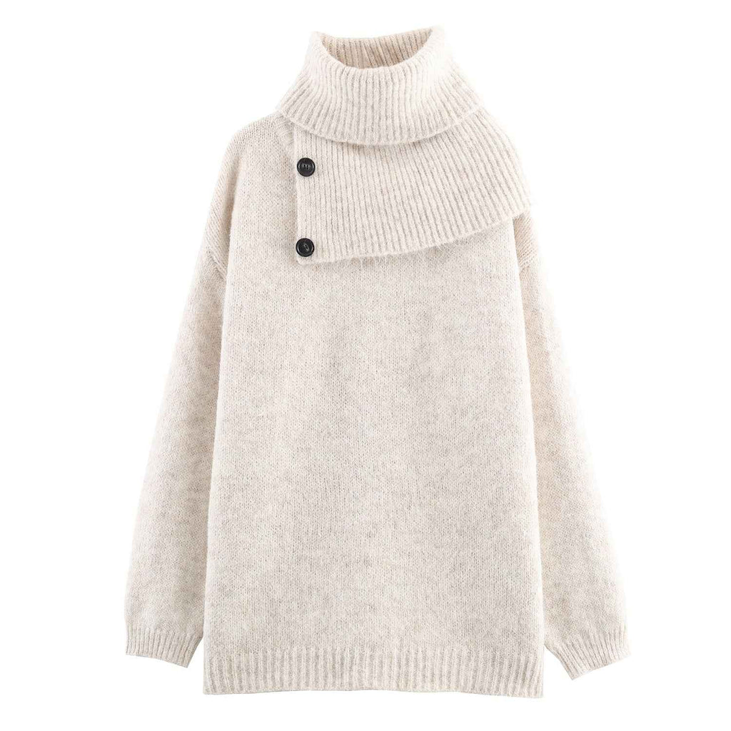 Pullover Knit Long Sleeve Loose Sweater