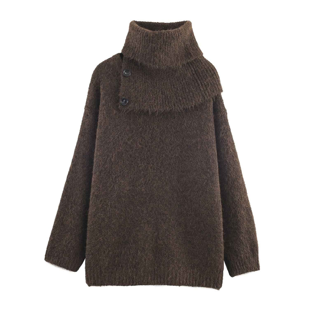 Pullover Knit Long Sleeve Loose Sweater