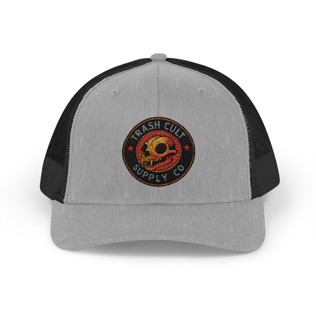 Trash Cult Supply Co. Trucker Hat – Embroidered Logo Snapback Cap