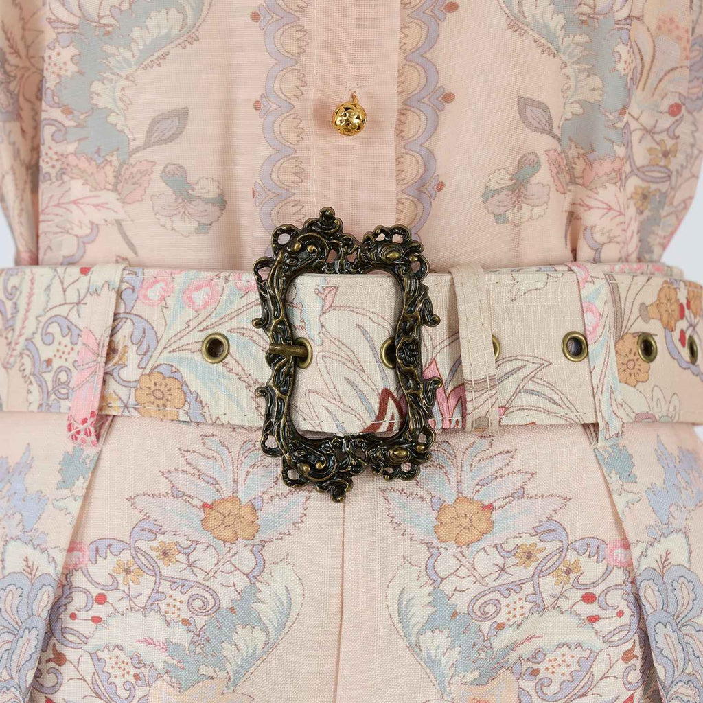Women's Slimming and Figure Enhancing Beaded Lapel Long Sleeved Blouse And Bottoms Set