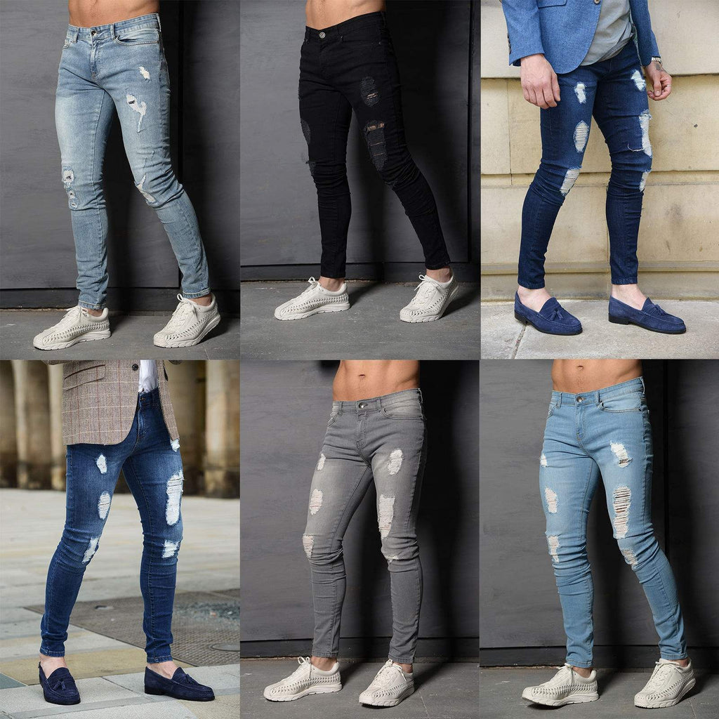 Pants For Men Spring Fashion Blue Grey