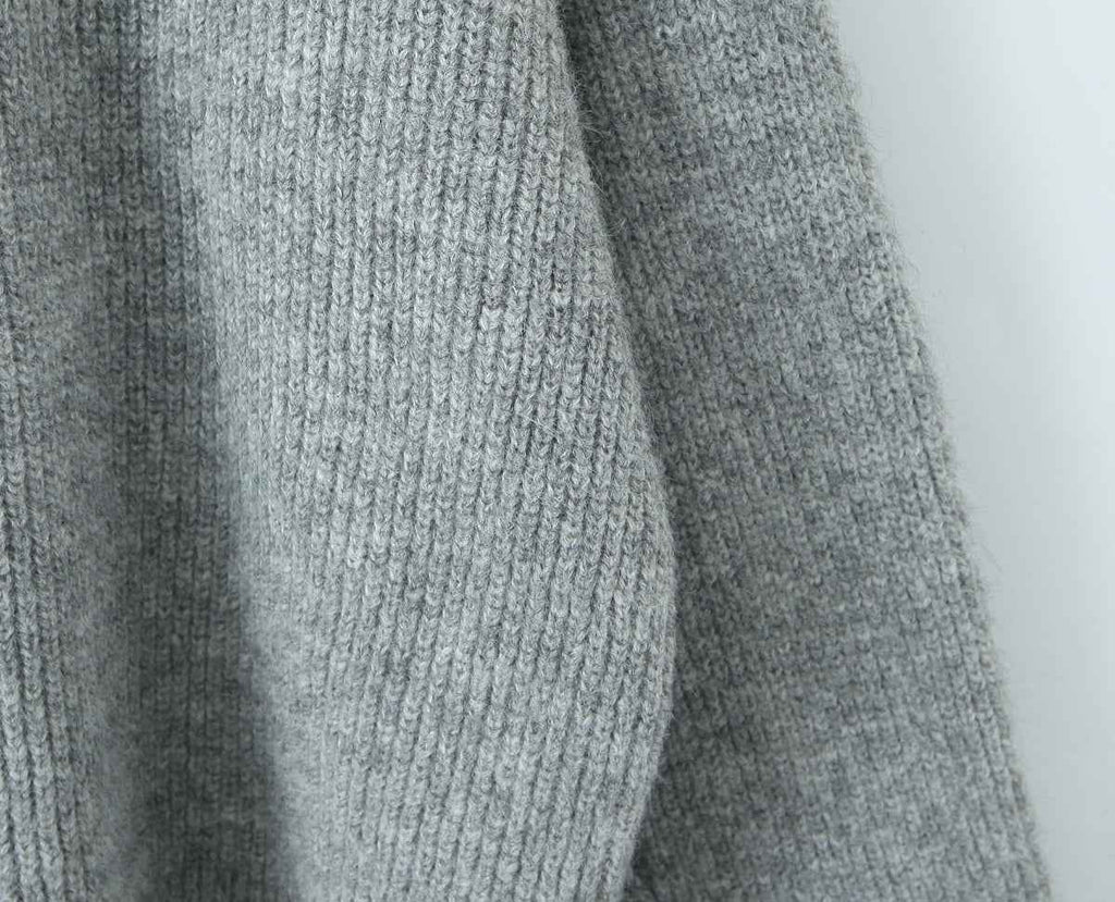 Women's Rope Collar Polo Pullover Sweater