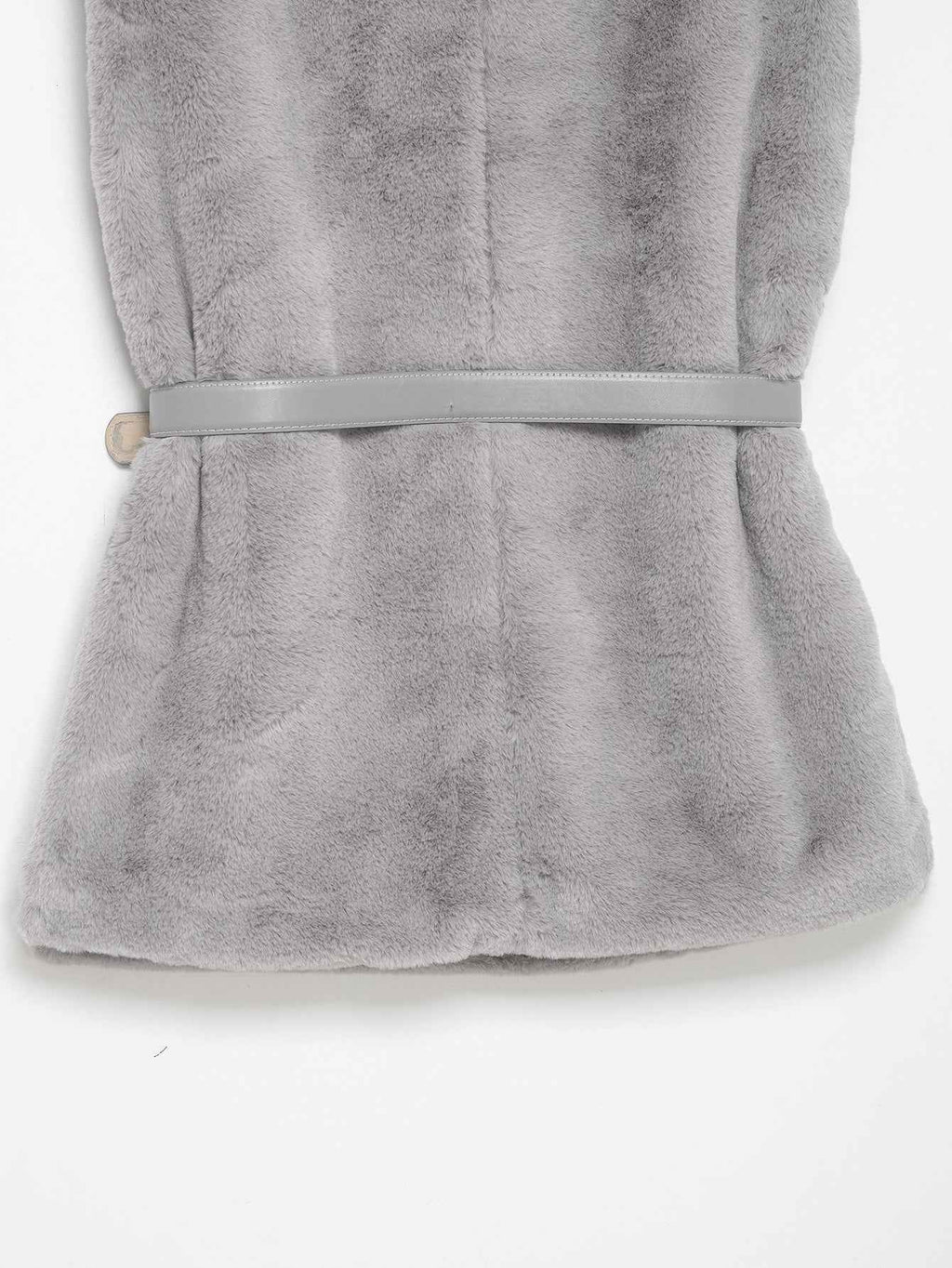 All Match Sleeveless Series Turtleneck Faux Fur Sweater Vest