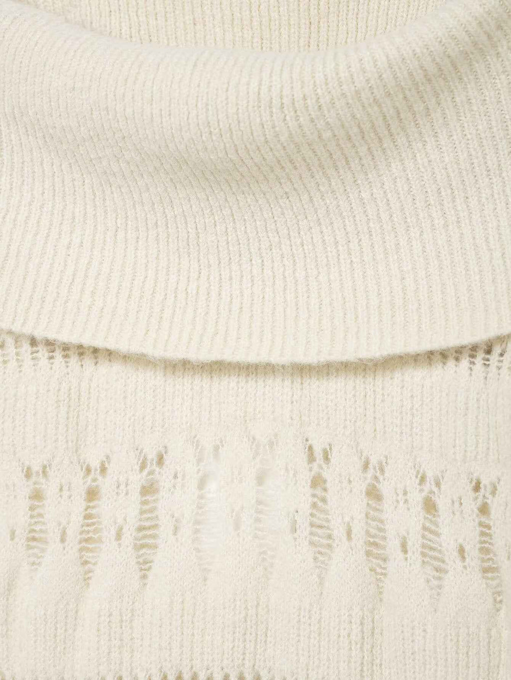 Hollow Cutout Shoulder Baring Sweater
