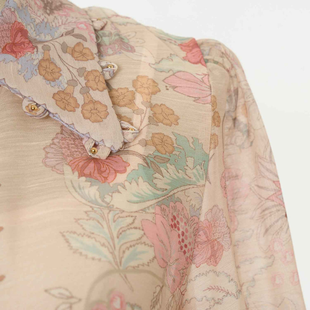 Women's Floral Patterned Blouse and Skirt Two Piece Sets