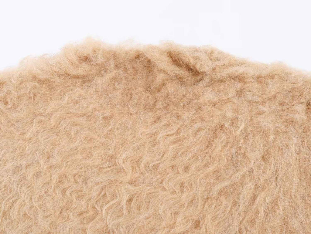 Casual Loose Single-Breasted Long Sleeve Knitwear Cardigan
