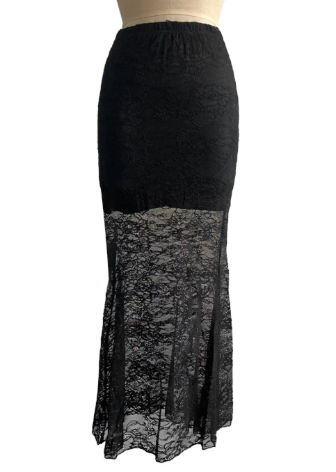 MUNSIEUR Lace Sheath Slimming Skirt