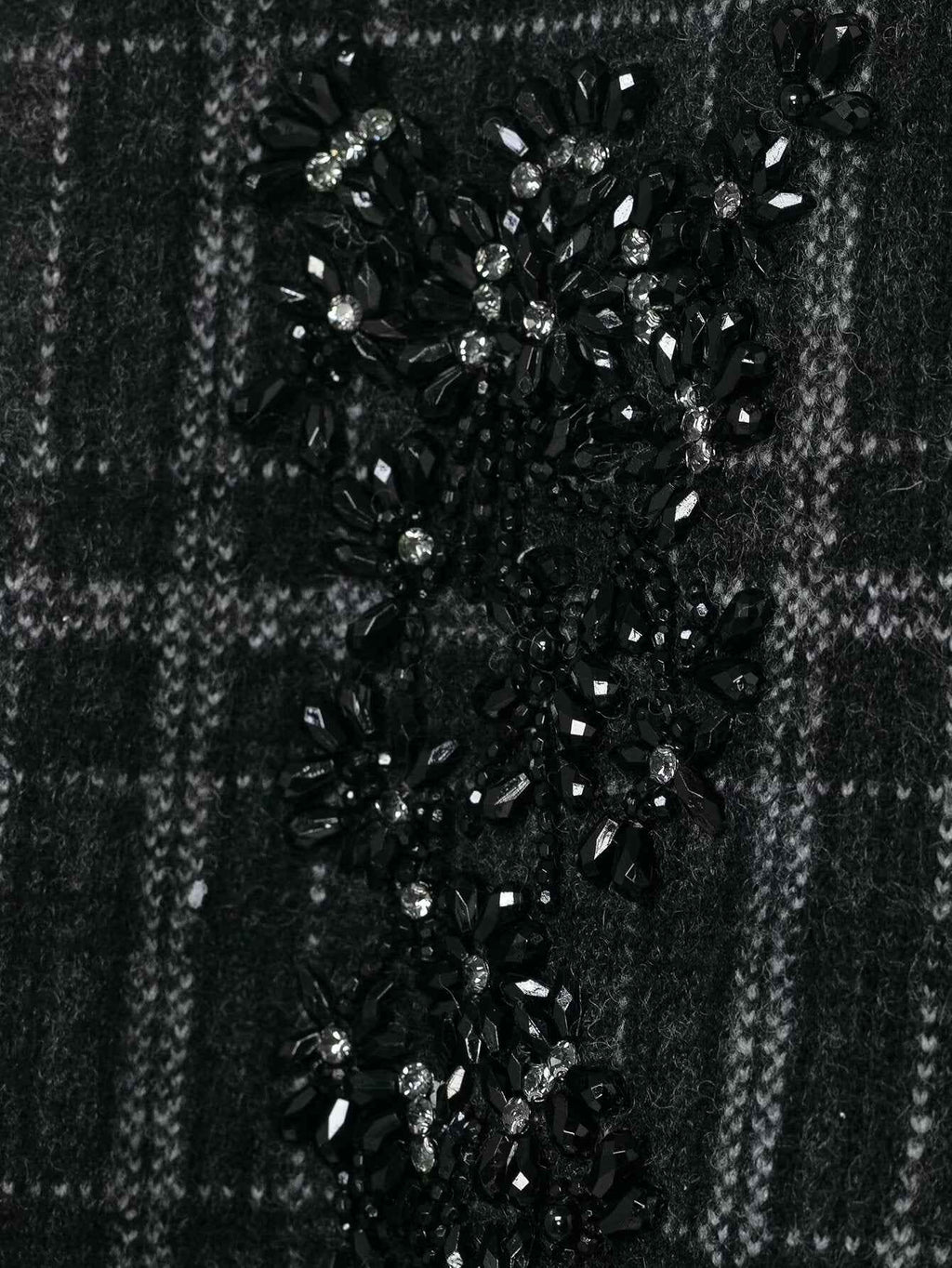 Plaid Knitted Jacket for Women