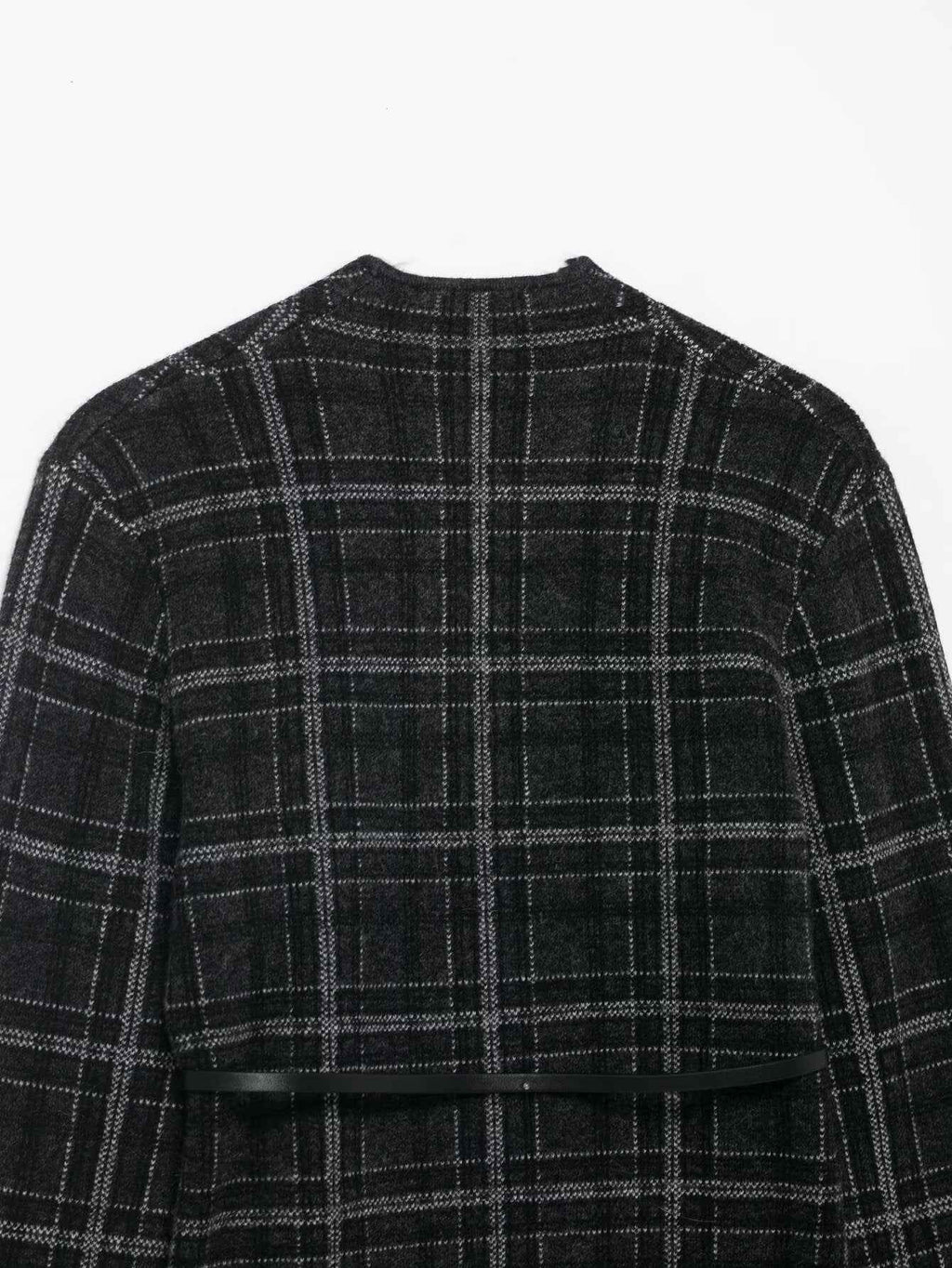 Plaid Knitted Jacket for Women