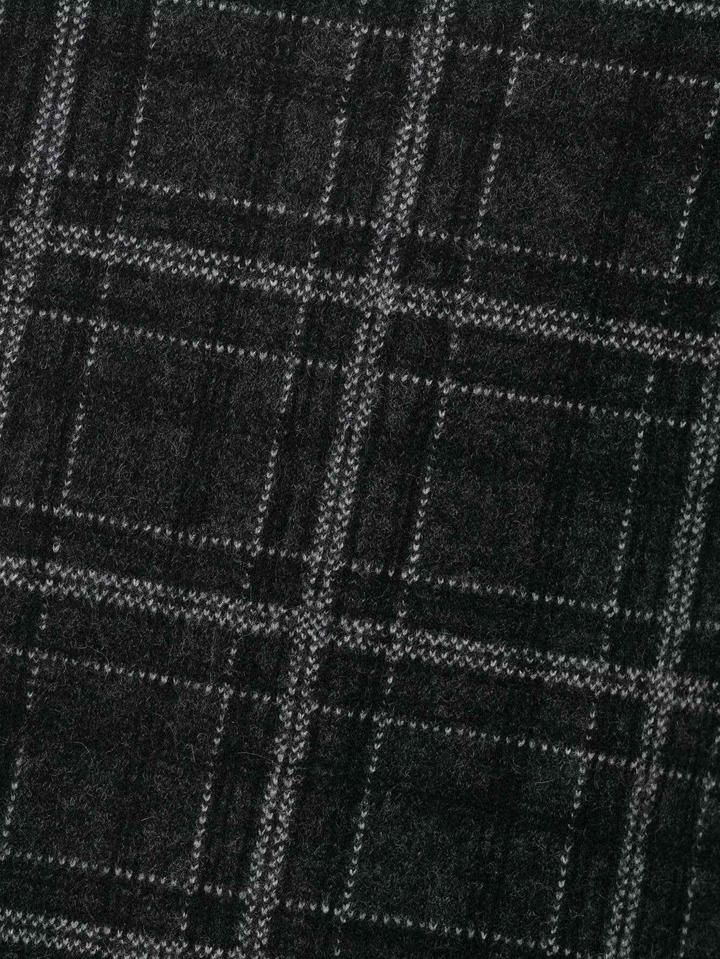 Plaid Knitted Jacket for Women