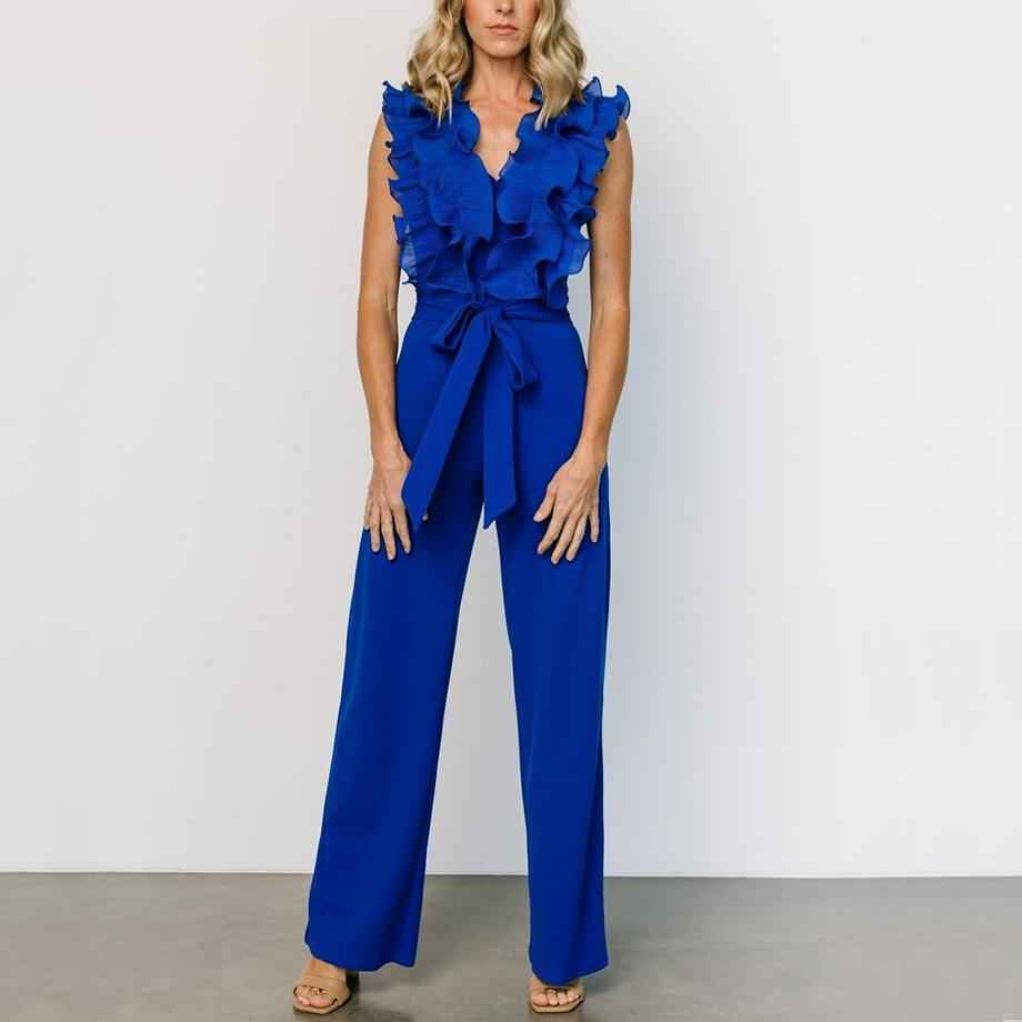 Lace up Jumpsuit Casual