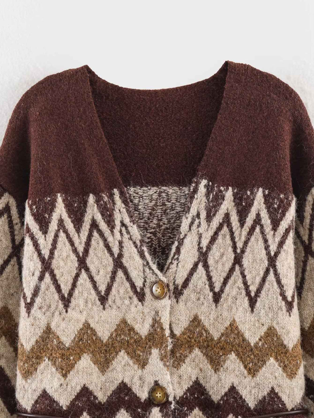 Retro Jacquard Knitted Jacket