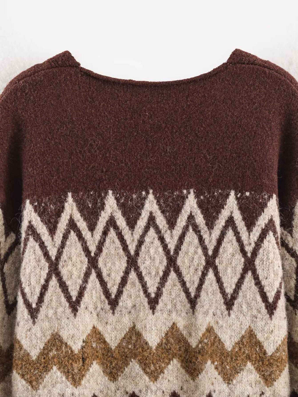 Retro Jacquard Knitted Jacket