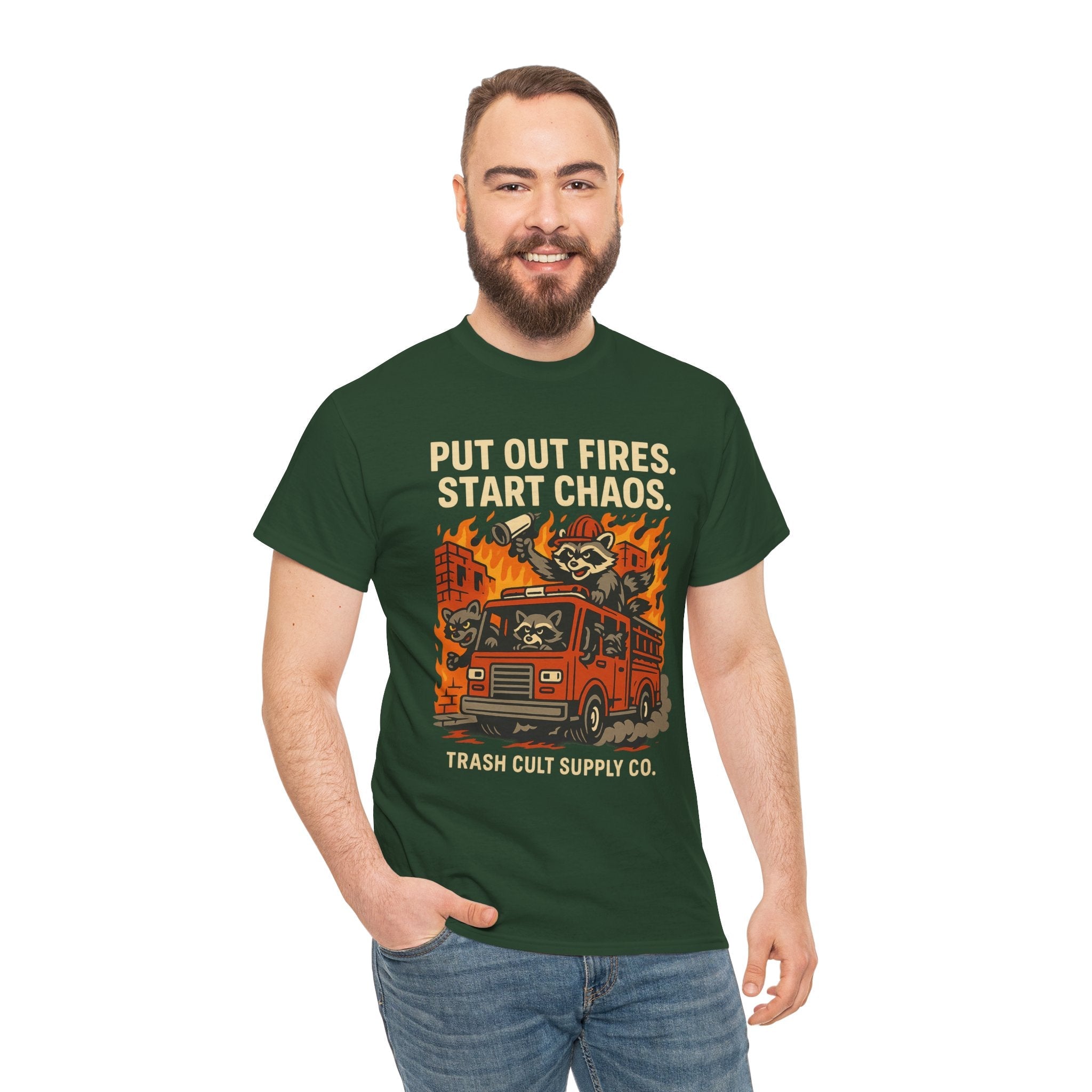 Put Out Fires Start Chaos Unisex Heavy Cotton Tee | Funny Firefighter Shirt | Casual Wear | Gift for Firefighter Lovers, Firefighter [...]