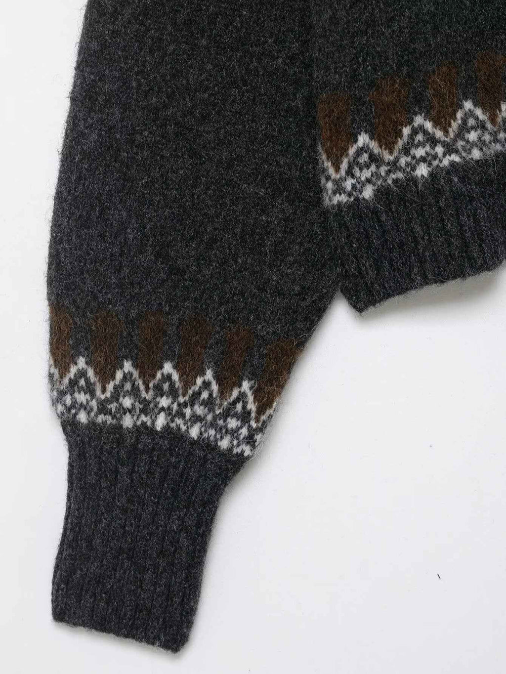 Lazy Retro Long Sleeve Jacquard Knitwear Sweater