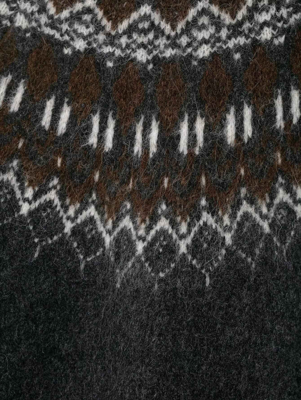 Lazy Retro Long Sleeve Jacquard Knitwear Sweater