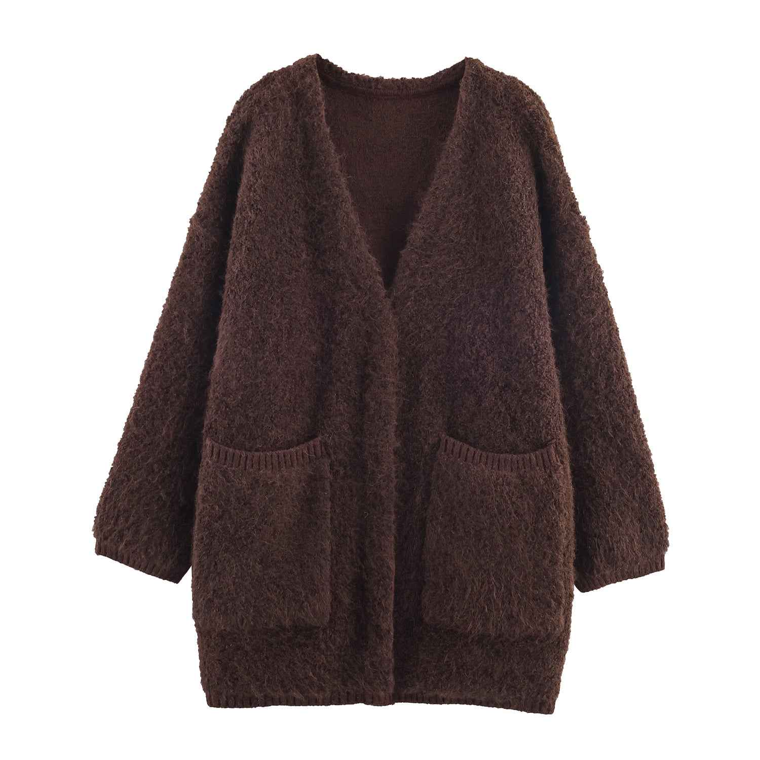 Spring Long Sleeve Cardigan Loose Knitted Sweater