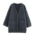 Spring Long Sleeve Cardigan Loose Knitted Sweater