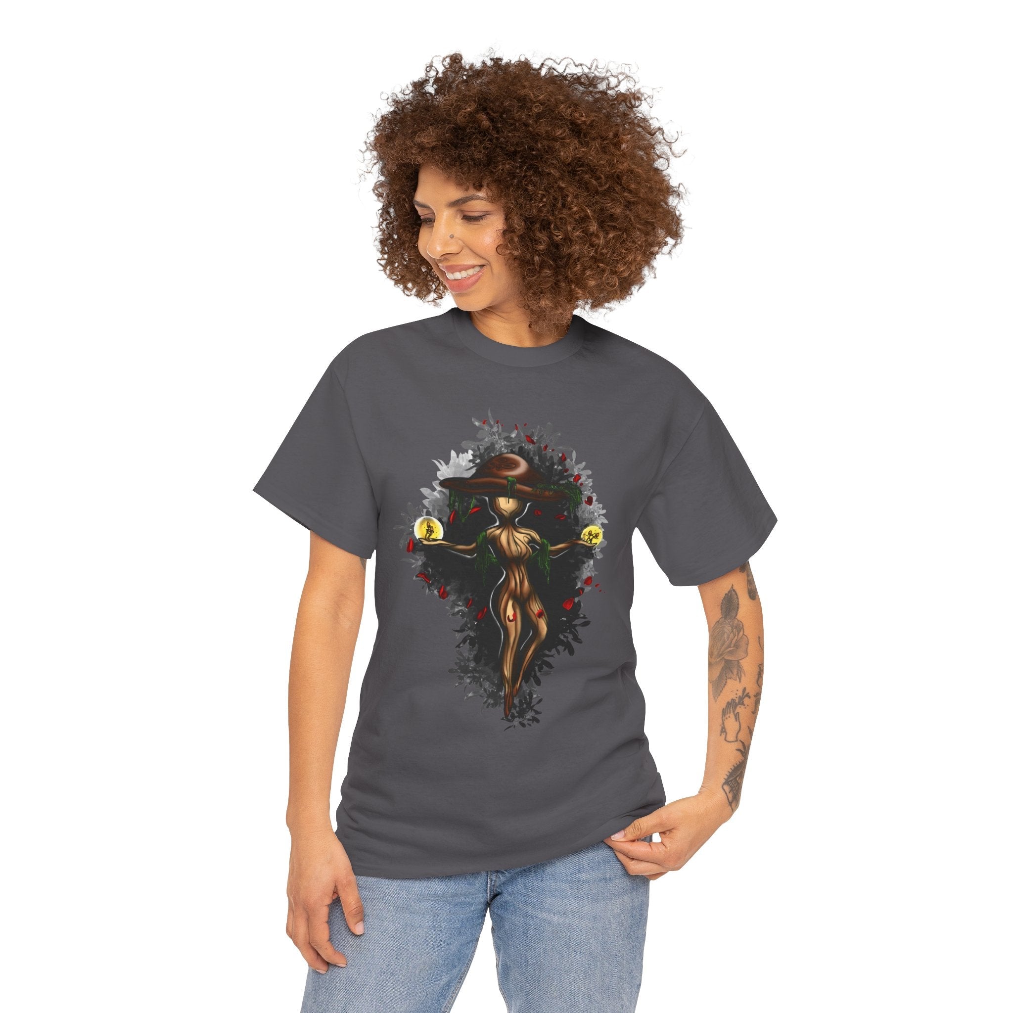 Mushroom Spirit T-Shirt – Lara Davenport x Trash Cult Supply Co. Collab (Gildan 5000)