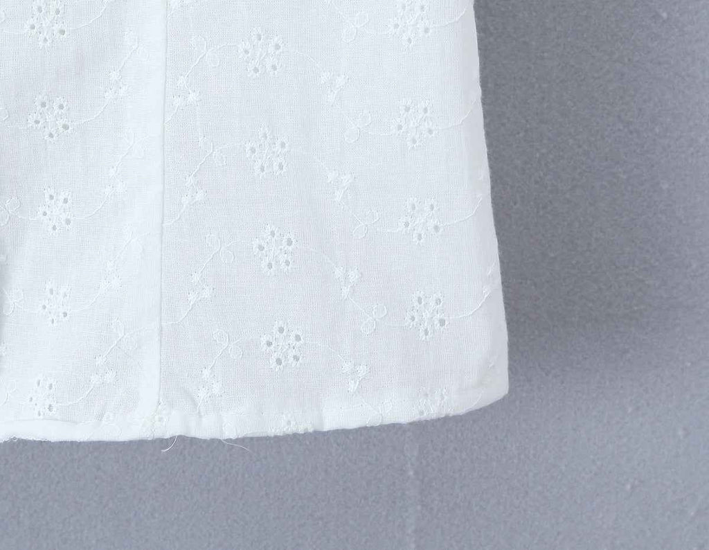 Bubble Sleeve Blouse Women's Elegance Retro