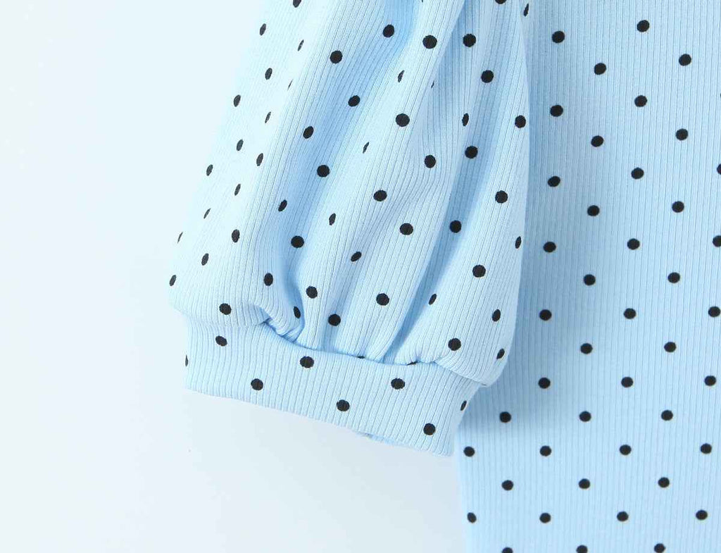 Lace Stitching Polka Dot Romper