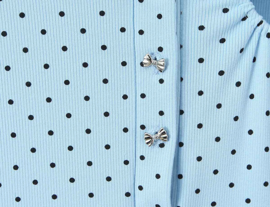 Lace Stitching Polka Dot Romper