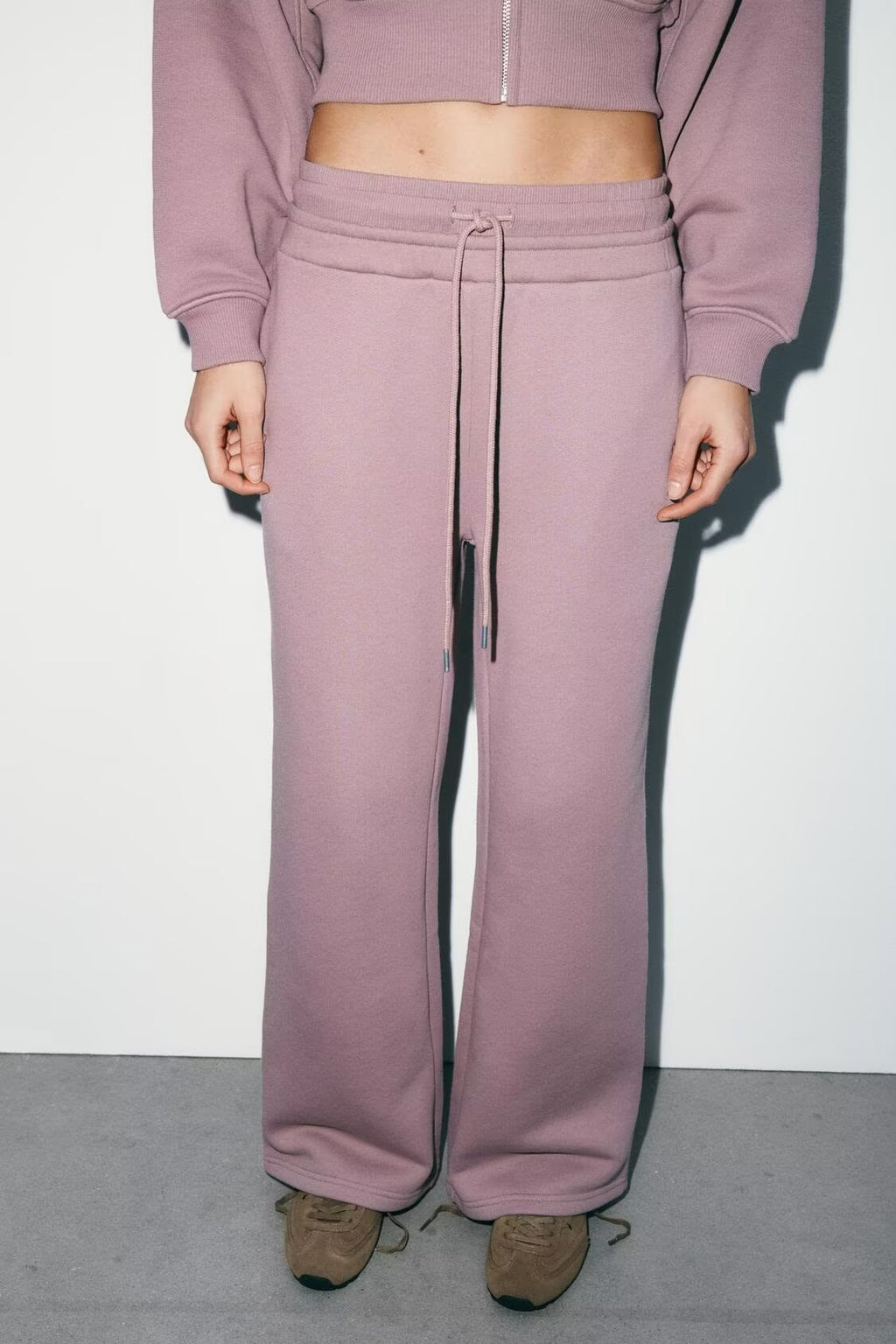 Women's Casual Drape Long Sleeve Cropped Jumpsuit