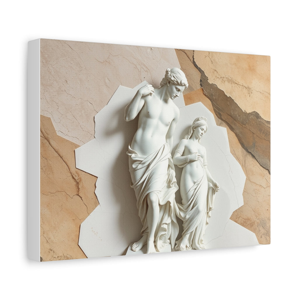 Elegant Pre-Raphaelite Canvas Art, Wall Decor, Home Gallery, Gift for Art Lovers, Classic Sculpture Print, Living Room Accent