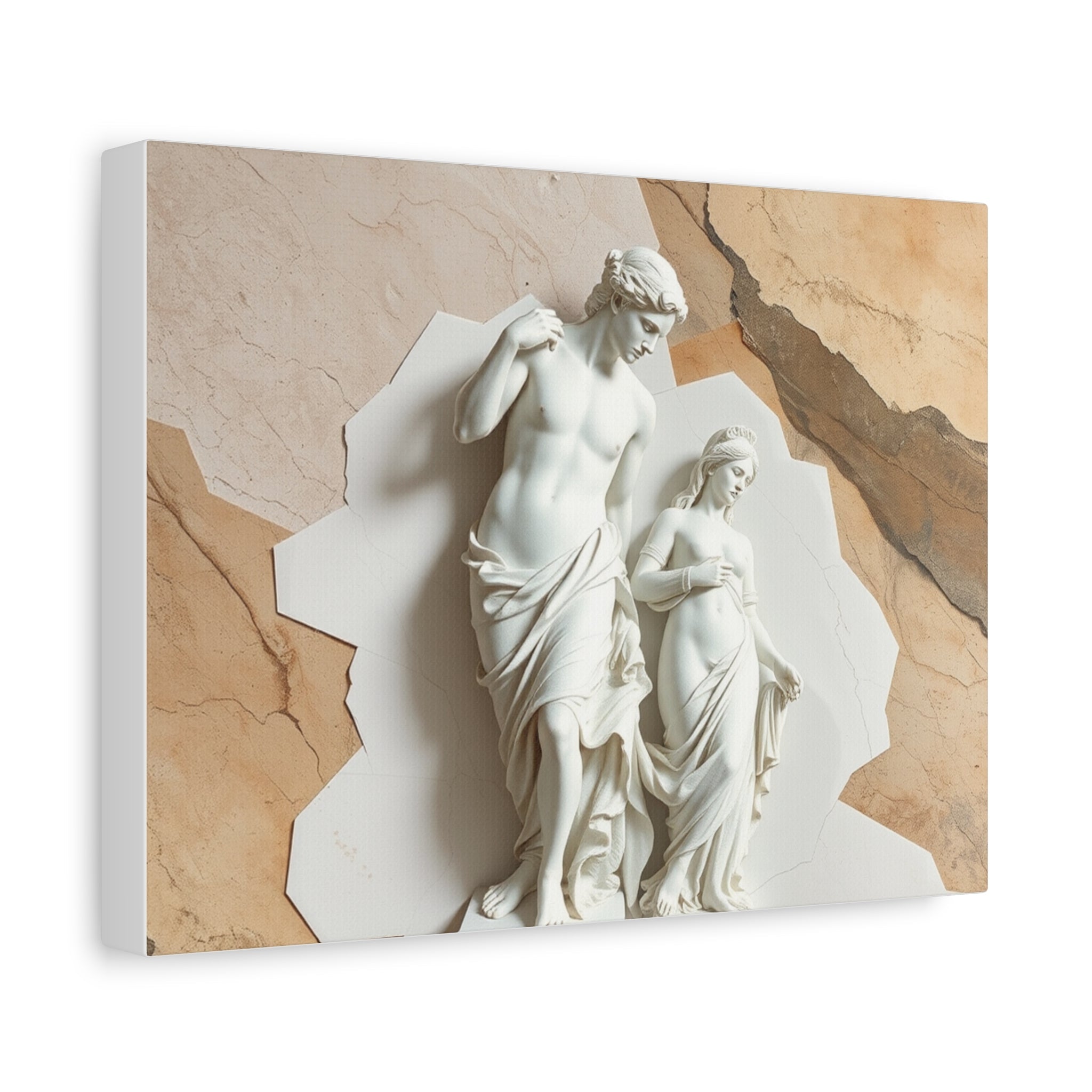 Elegant Pre-Raphaelite Canvas Art, Wall Decor, Home Gallery, Gift for Art Lovers, Classic Sculpture Print, Living Room Accent