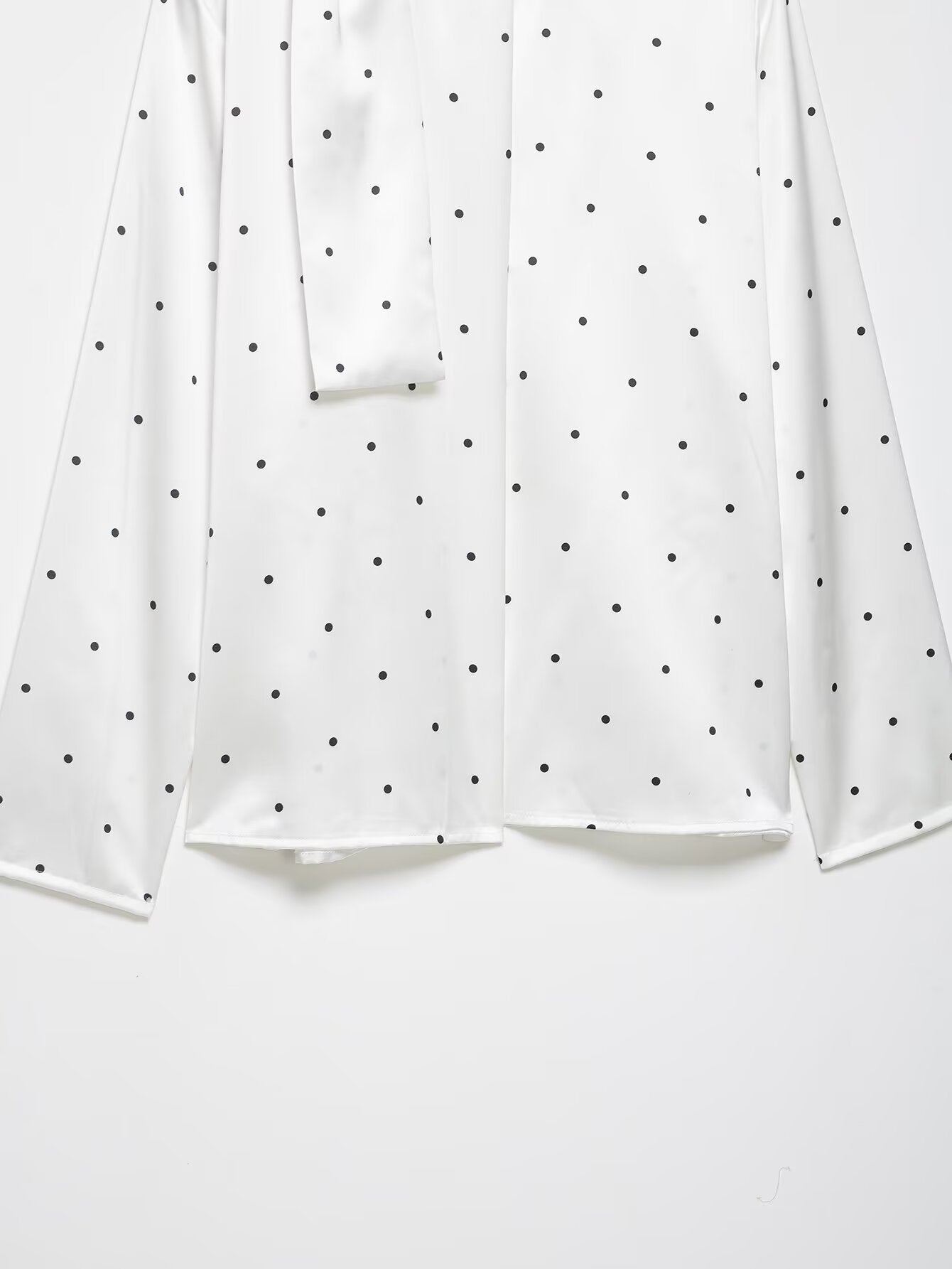 Polka Dot Satin Blouse