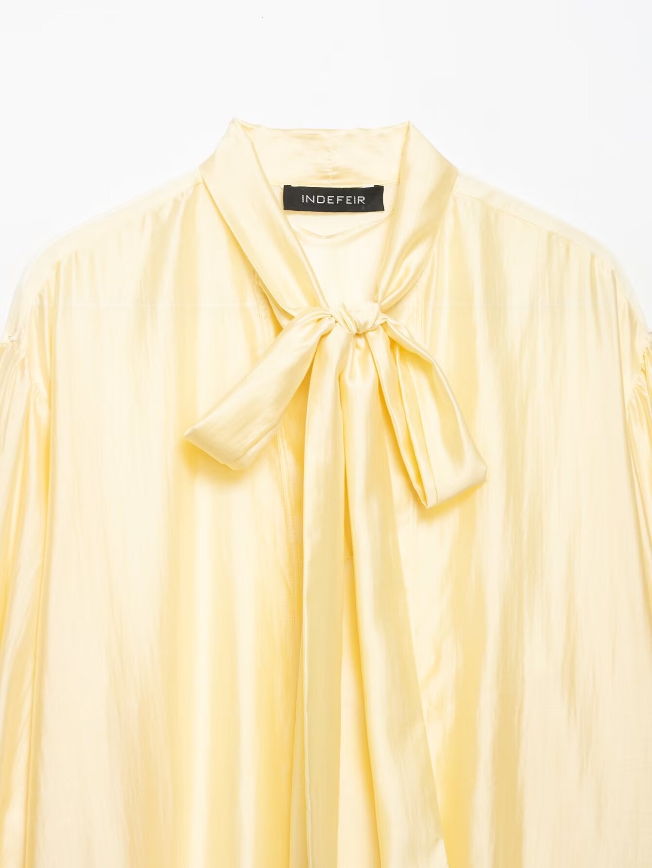 Women's Satin Bowknot Blouse