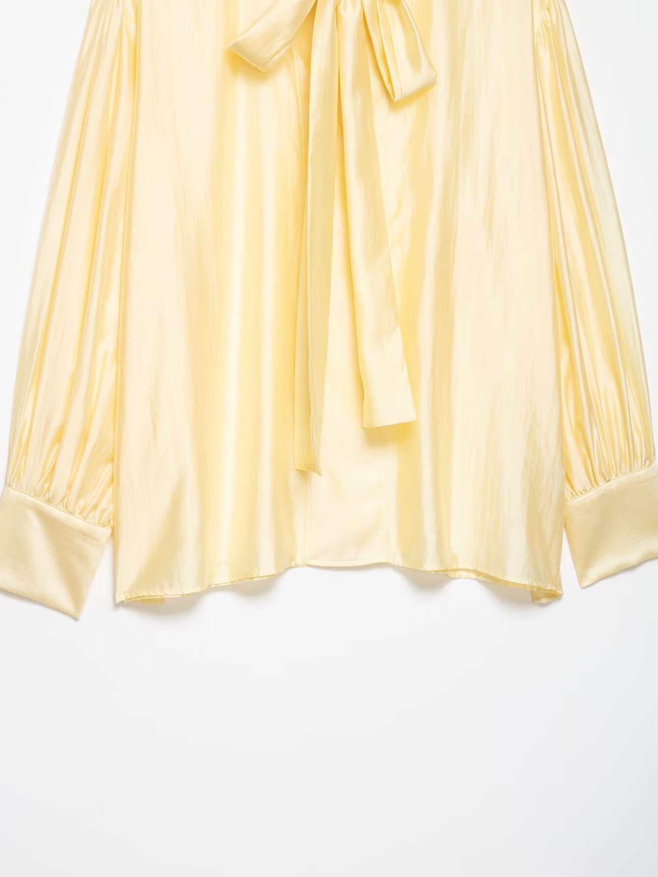 Women's Satin Bowknot Blouse