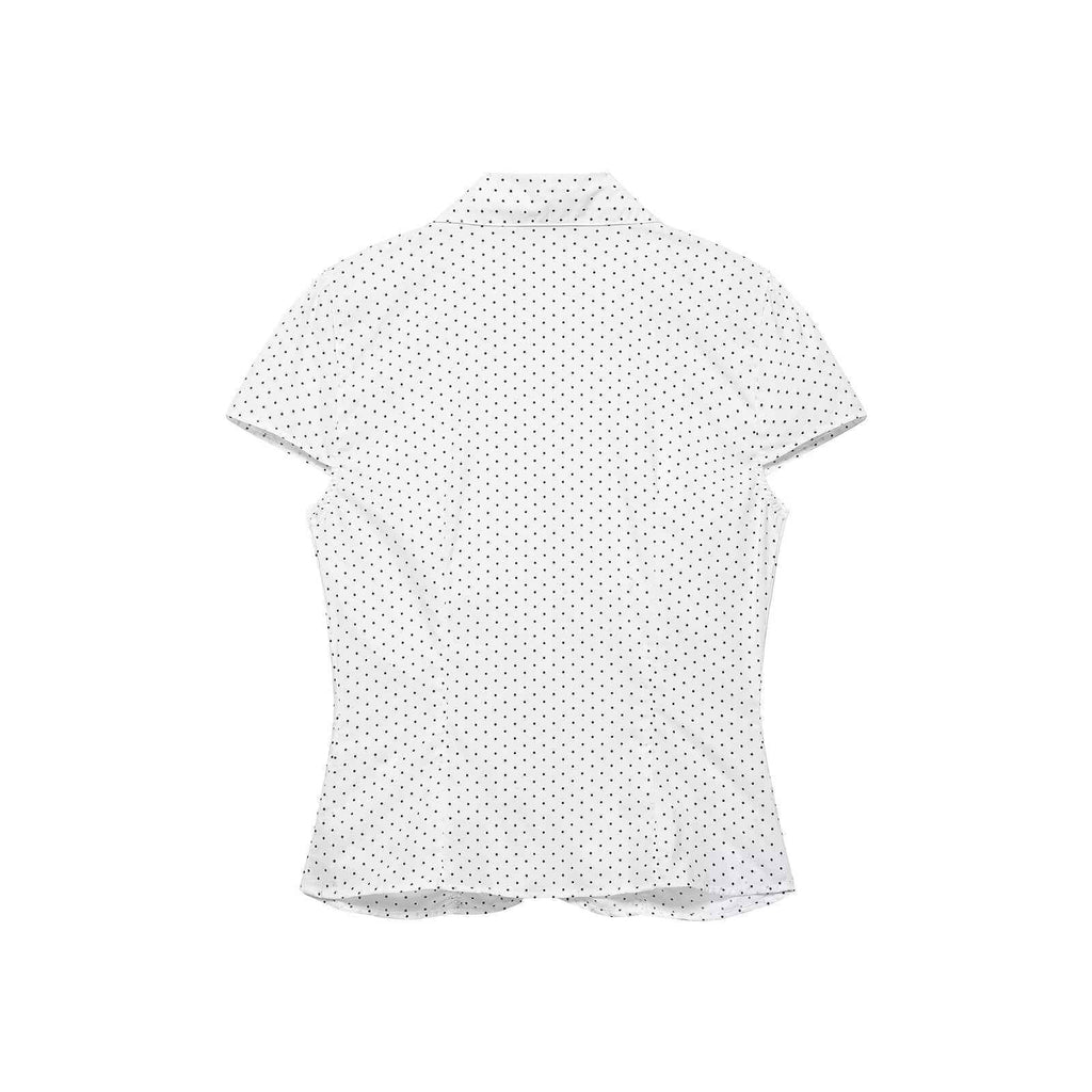 Spring Women's Casual Loose Pleated Poplin T-shirt