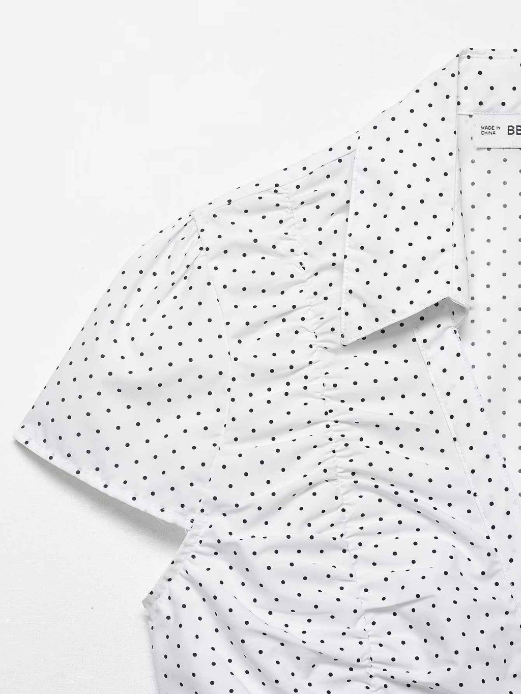 Spring Women's Casual Loose Pleated Poplin T-shirt