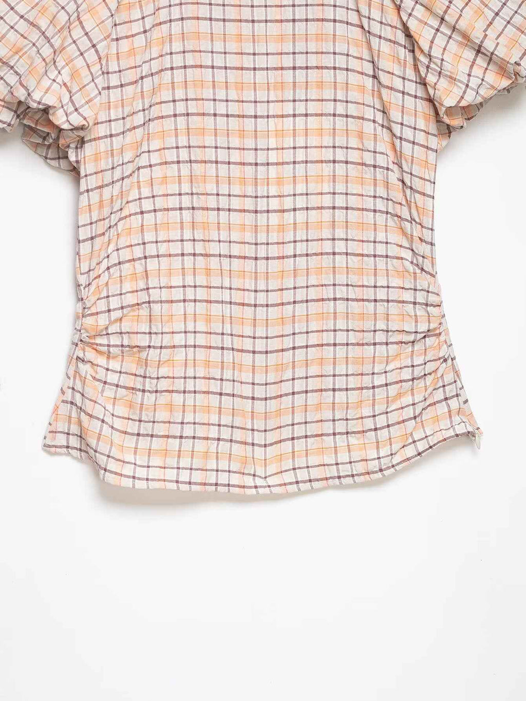 Spring Slim Slimming Balloon Sleeve Poplin T-shirt