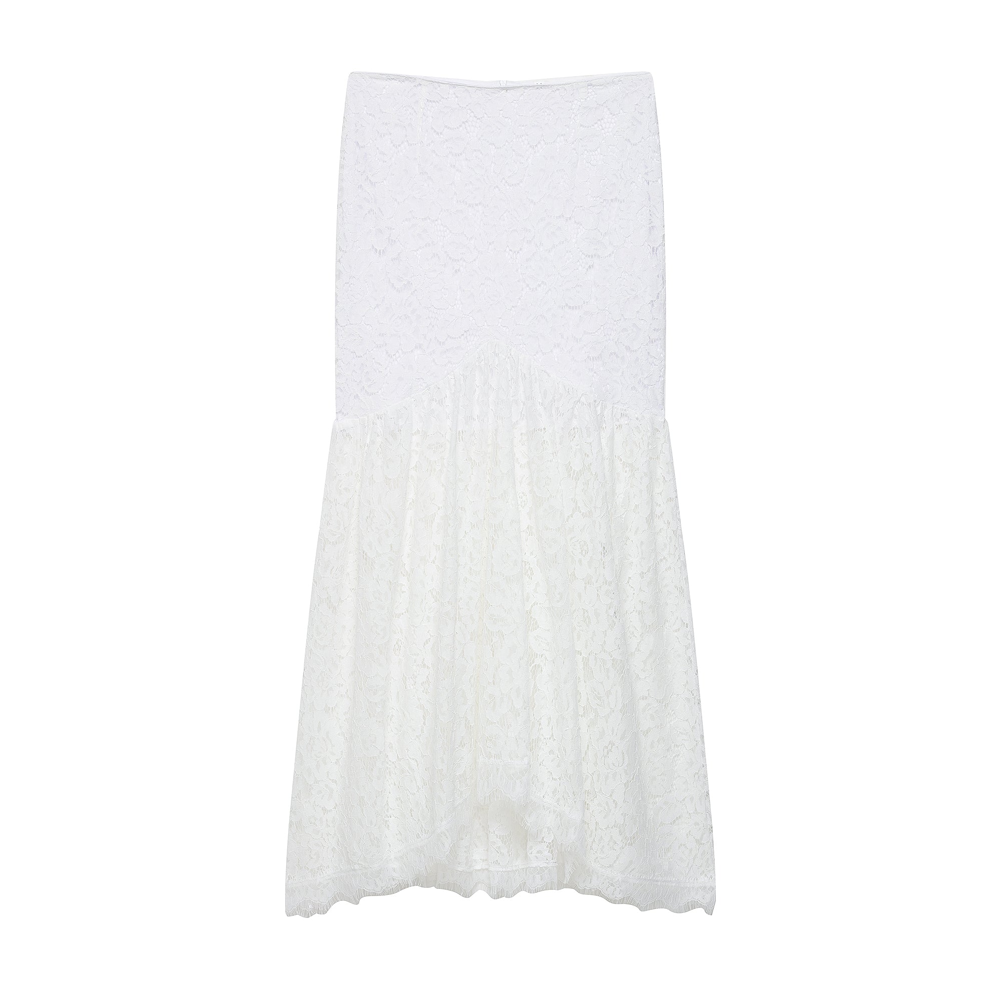 Lace Cutout out Two Piece Skirt Set