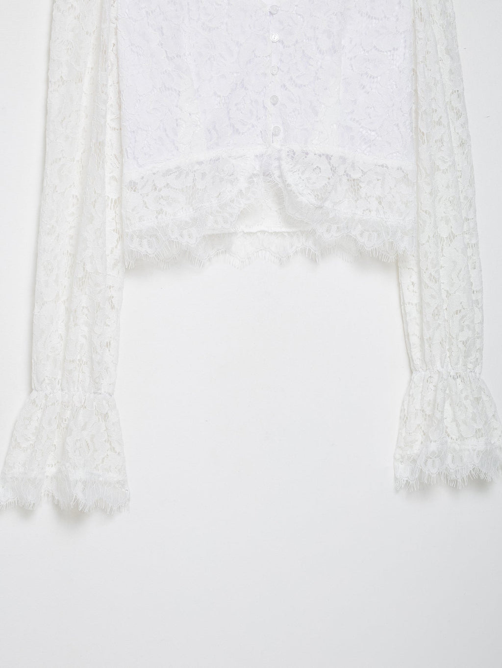 Lace Cutout out Two Piece Skirt Set