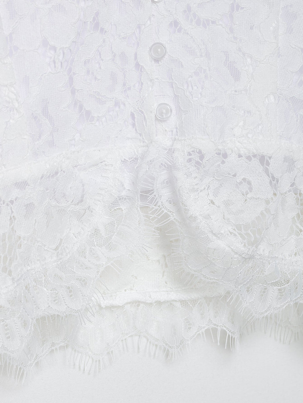 Lace Cutout out Two Piece Skirt Set