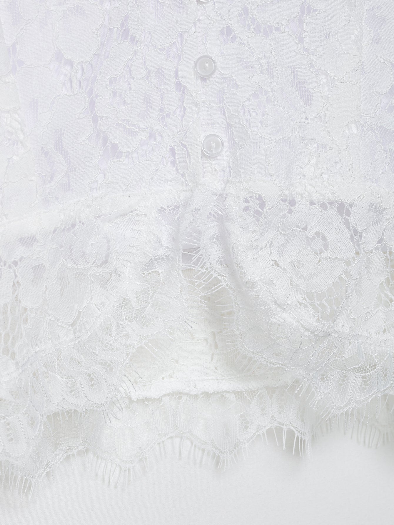 Lace Cutout out Two Piece Skirt Set