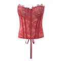 Lace Corset Tube Top Push up T-shirt