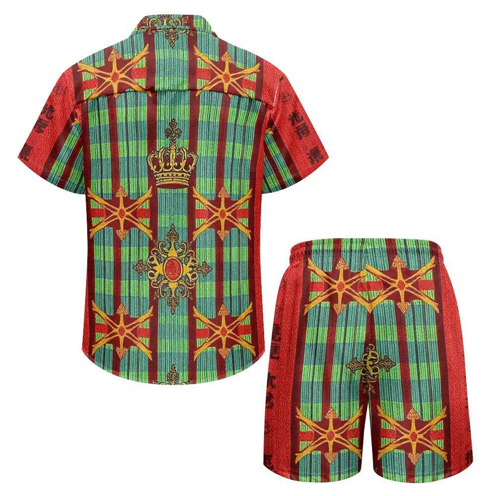 Men's Shorts Set - Two Piece Casual Summer Outfit for Men