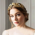 Gold Leaf Tiara Crown - Greek Goddess Vine Headdress for Bridal & Cosplay