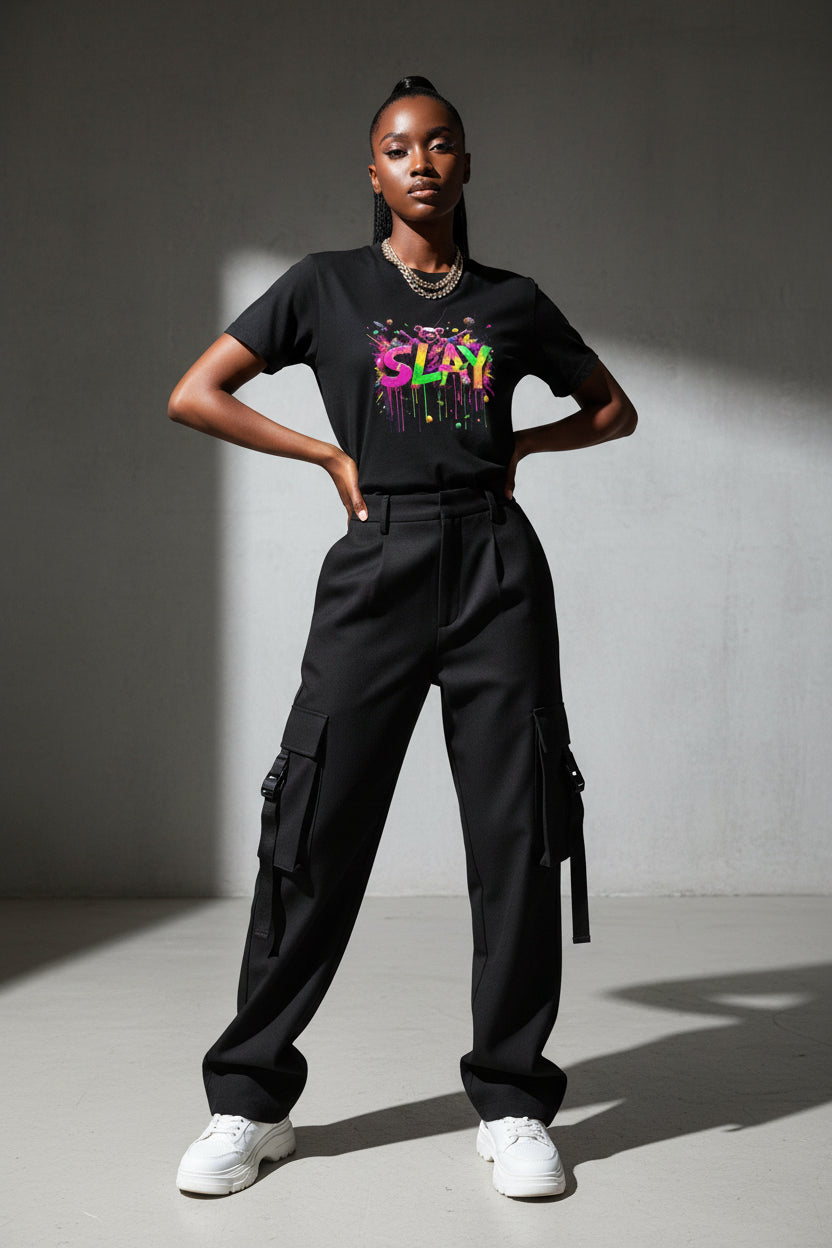 Women's T-shirt "Slay" Designer Streetwear Crown Co.👑