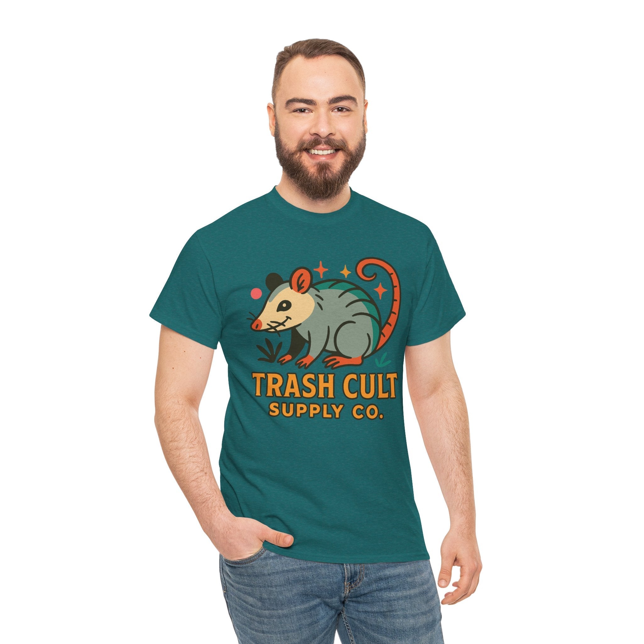 Trash Cult Unisex Cotton Tee, Trendy Apparel, Gift for Nature Lovers, Eco-Friendly Fashion, Unique Graphic Tee, Beach Casual Wear