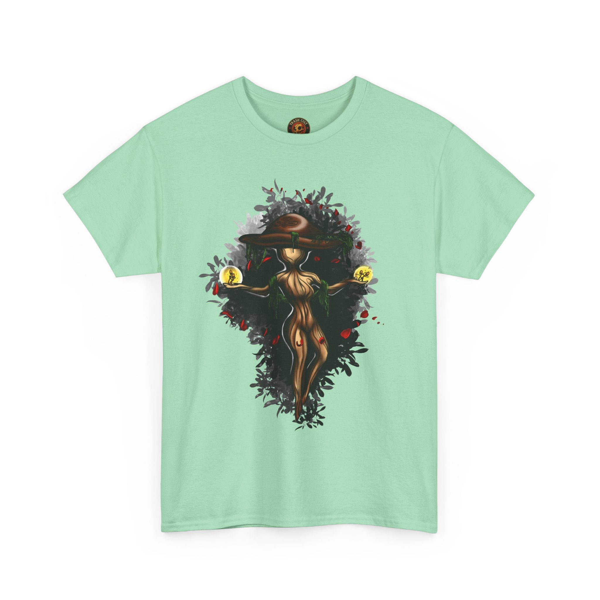 Mushroom Spirit T-Shirt – Lara Davenport x Trash Cult Supply Co. Collab (Gildan 5000)