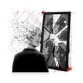 Xian Allen x Trash Cult Sticker – “Don’t Look Too Close” | Surreal Mirror Kiss Cut Decal