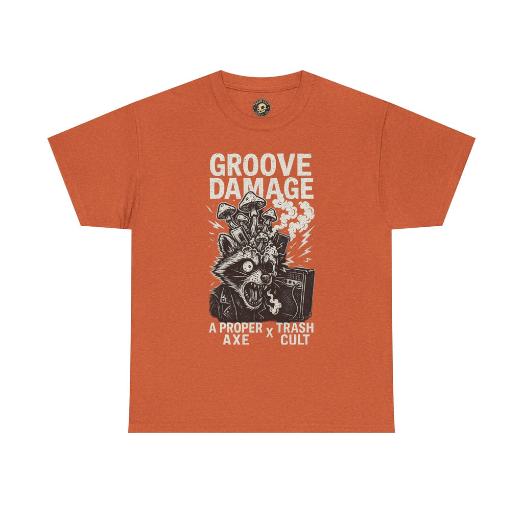 Groove Damage T-Shirt – A Proper Axe x Trash Cult Collab – Stoner Groove Punk Shirt
